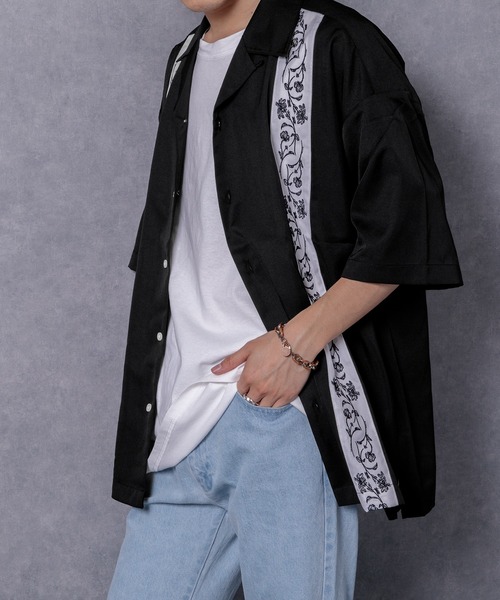 Adoon plain（アドーンプレーン）の「【Adoon plain】刺繍ラインシャツ（シャツ/ブラウス・メンズ・ブラック/カーキ・LARGE/MEDIUM）」の19枚目の写真