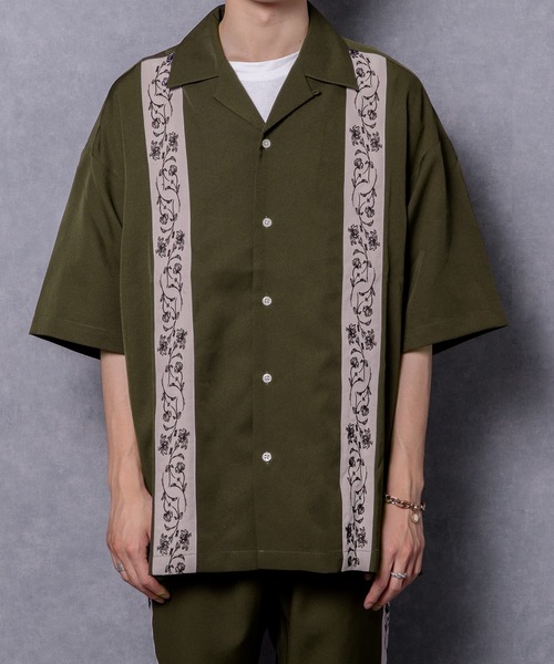 Adoon plain（アドーンプレーン）の「【Adoon plain】刺繍ラインシャツ（シャツ/ブラウス・メンズ・ブラック/カーキ・LARGE/MEDIUM）」の21枚目の写真