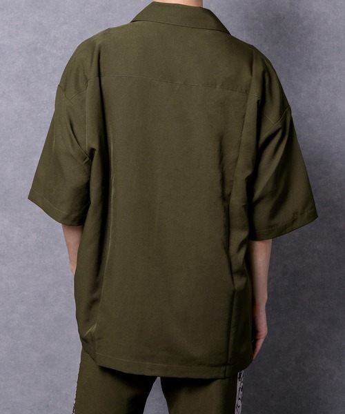 Adoon plain（アドーンプレーン）の「【Adoon plain】刺繍ラインシャツ（シャツ/ブラウス・メンズ・ブラック/カーキ・LARGE/MEDIUM）」の6枚目の写真