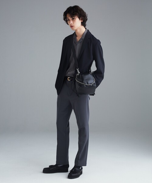 tk.TAKEO KIKUCHI(ティーケータケオキクチ)の「◆FL巾着バッグ(ハンドバッグ・メンズ・ベージュ/ブラック・00)」の8枚目の写真