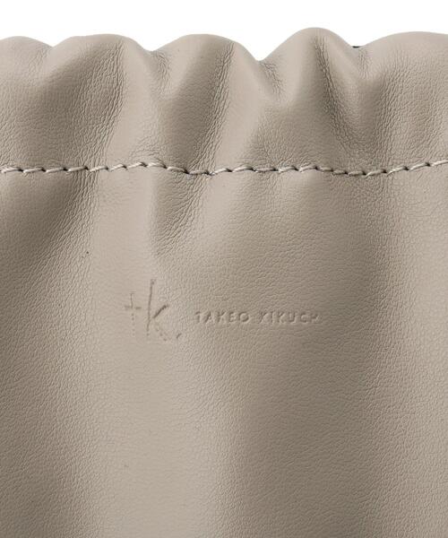tk.TAKEO KIKUCHI(ティーケータケオキクチ)の「◆FL巾着バッグ(ハンドバッグ・メンズ・ベージュ/ブラック・00)」の16枚目の写真