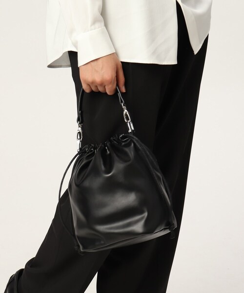 tk.TAKEO KIKUCHI(ティーケータケオキクチ)の「◆FL巾着バッグ(ハンドバッグ・メンズ・ベージュ/ブラック・00)」の15枚目の写真