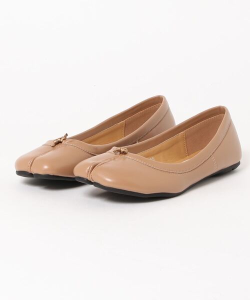 VEENA 1921（ヴィーナ）の「【La mode】足袋　フラット バレエ パンプス（パンプス・レディース・ブラウン/ブラック/ベージュ・37/39/35）」の7枚目の写真