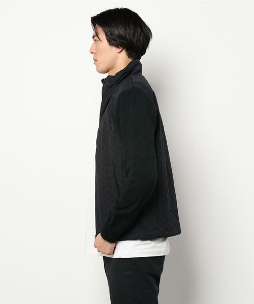 TETE HOMME(テットオム)の「袖ニットディポックスタンドカラーブルゾン(ブルゾン・メンズ・ブラック/カーキ・MEDIUM/LARGE/X-LARGE)」の3枚目の写真