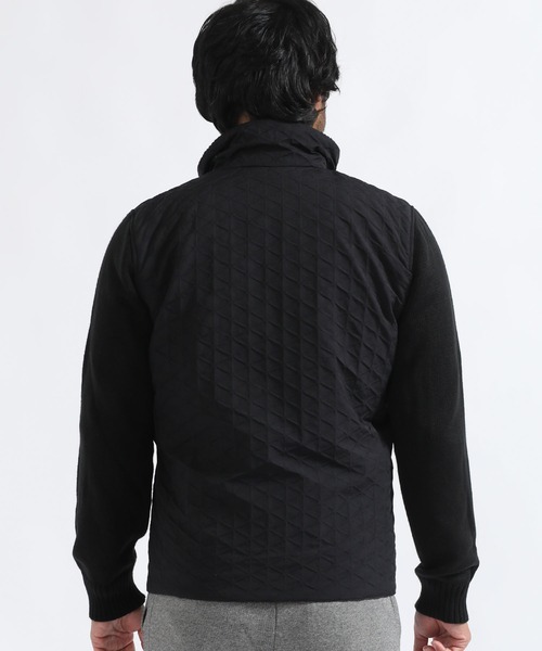 TETE HOMME(テットオム)の「袖ニットディポックスタンドカラーブルゾン(ブルゾン・メンズ・ブラック/カーキ・MEDIUM/LARGE/X-LARGE)」の7枚目の写真