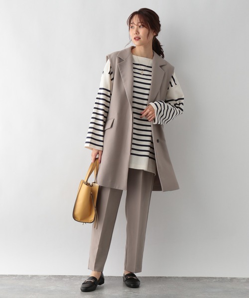 GLOBAL WORK（グローバルワーク）の「テーラードジレ/217097（ベスト・レディース・ブラック/グレー系その他・FREE）」の3枚目の写真