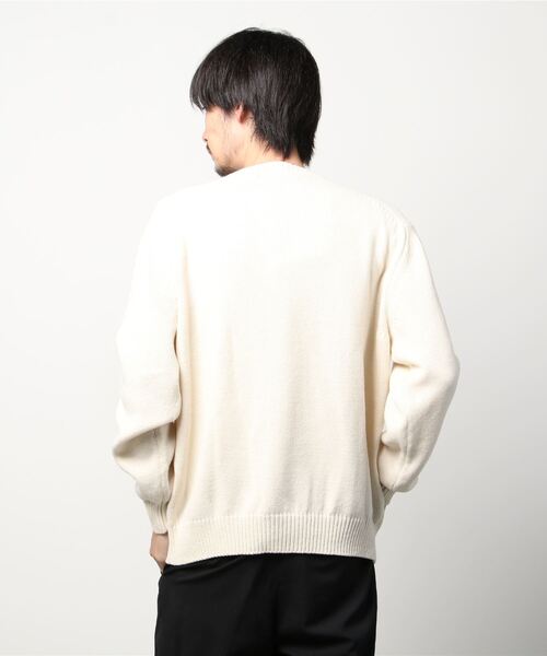ANREALAGE(アンリアレイジ)の「ANREALAGE(アンリアレイジ)GRAVITY ALAN KNIT/アランニット(ニット/セーター・メンズ・ホワイト・48)」の3枚目の写真