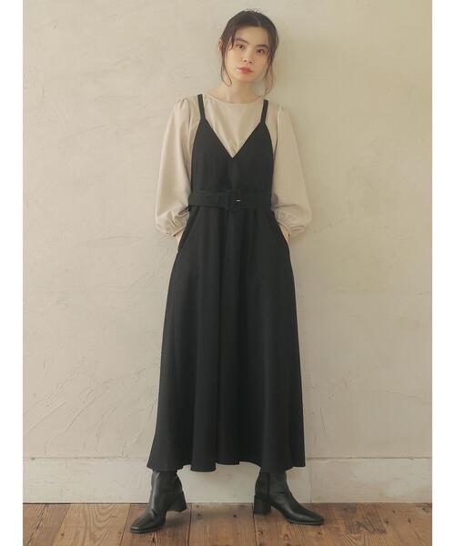 Green　Parks（グリーンパークス）の「・minia スクエアトゥストレッチブーツ＊＊（ブーツ・レディース・アイボリー/ブラック・S/LL/M/L）」の12枚目の写真