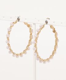 clear | パールフープピアス(ピアス（両耳用）)