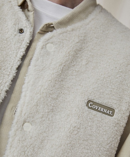 COVERNAT(カバーナット)の「【COVERNAT】REVERSIBLE BOA VEST / カバーナット リバーシブル ボア フリース キルティング ベスト(その他アウター・メンズ・アイボリー/セージグリーン/ブラウン/ブラック・SMALL/LARGE/MEDIUM/X-LARGE)」の12枚目の写真
