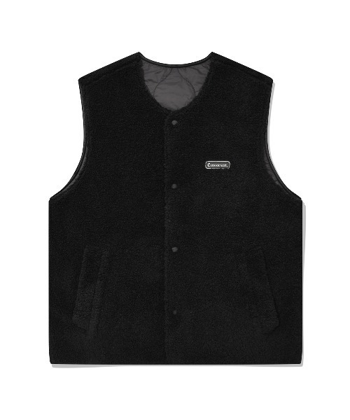 COVERNAT(カバーナット)の「【COVERNAT】REVERSIBLE BOA VEST / カバーナット リバーシブル ボア フリース キルティング ベスト(その他アウター・メンズ・アイボリー/セージグリーン/ブラウン/ブラック・SMALL/LARGE/MEDIUM/X-LARGE)」の15枚目の写真