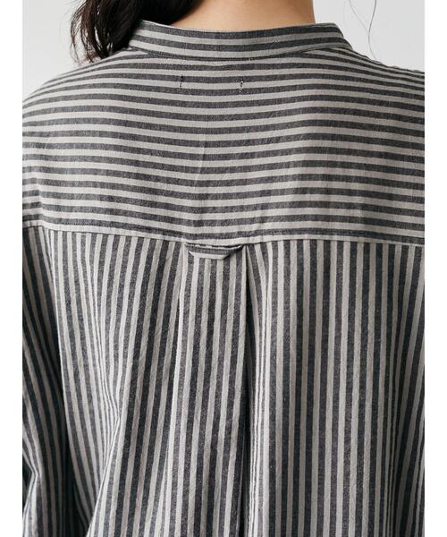 CRAFT STANDARD BOUTIQUE(クラフトスタンダードブティック)の「バンドカラーシャツワンピース *(シャツワンピース・レディース・ホワイト系その他6/ブラック系その他2・FREE)」の9枚目の写真