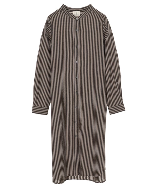 CRAFT STANDARD BOUTIQUE(クラフトスタンダードブティック)の「バンドカラーシャツワンピース *(シャツワンピース・レディース・ホワイト系その他6/ブラック系その他2・FREE)」の3枚目の写真
