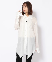 KMRii | 【別注】KMRii/ケムリ/CottonSatinSlimSH02/RFL(シャツ/ブラウス)