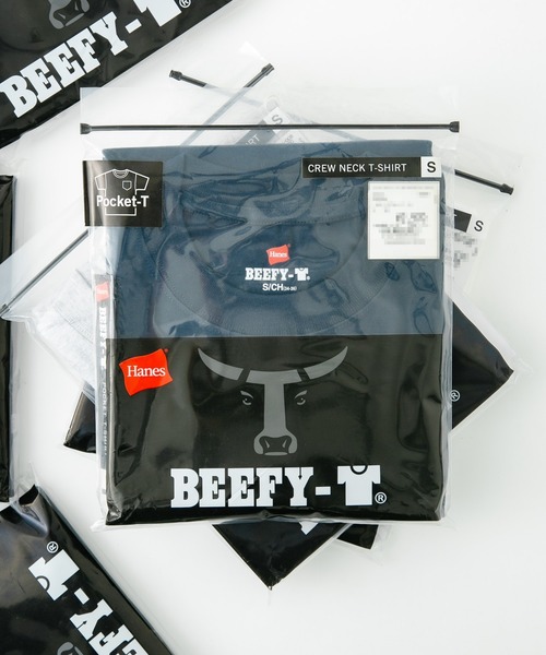 HANES(ヘインズ)の「【HANES/ヘインズ】GWの旅行・レジャーに 厚手で透けない BEEFY-T ポケットTシャツ H5190 ビーフィー Tシャツ 無地 ユニセックス ヘビーウェイト(Tシャツ/カットソー・メンズ・グレー/ネイビー/ブラック/ホワイト/カーキ/ダークグリーン/イエロー/ブルー/スミクロ/レッド系その他/グリーン/チャコールグレー/ライトベージュ/ダークパープル/レッド・LARGE/SMALL/X-LARGE/MEDIUM/X-SMALL)」の10枚目の写真