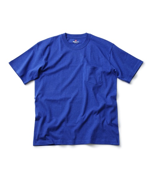 HANES(ヘインズ)の「【HANES/ヘインズ】GWの旅行・レジャーに 厚手で透けない BEEFY-T ポケットTシャツ H5190 ビーフィー Tシャツ 無地 ユニセックス ヘビーウェイト(Tシャツ/カットソー・メンズ・グレー/ネイビー/ブラック/ホワイト/カーキ/ダークグリーン/イエロー/ブルー/スミクロ/レッド系その他/グリーン/チャコールグレー/ライトベージュ/ダークパープル/レッド・LARGE/SMALL/X-LARGE/MEDIUM/X-SMALL)」の11枚目の写真