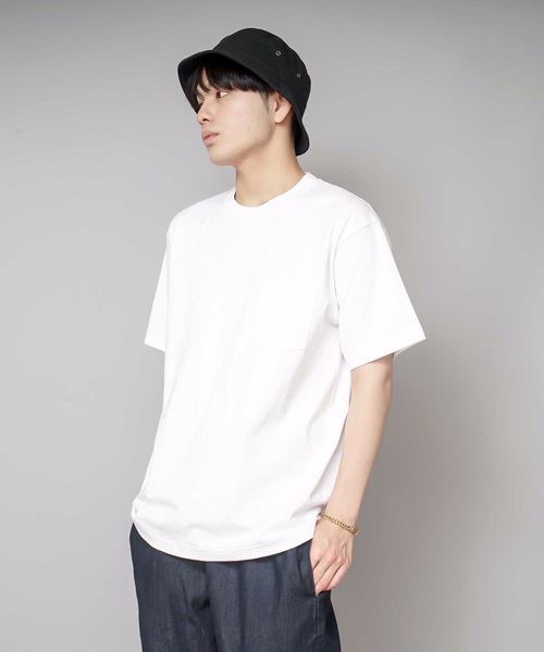 HANES(ヘインズ)の「【HANES/ヘインズ】GWの旅行・レジャーに 厚手で透けない BEEFY-T ポケットTシャツ H5190 ビーフィー Tシャツ 無地 ユニセックス ヘビーウェイト(Tシャツ/カットソー・メンズ・グレー/ネイビー/ブラック/ホワイト/カーキ/ダークグリーン/イエロー/ブルー/スミクロ/レッド系その他/グリーン/チャコールグレー/ライトベージュ/ダークパープル/レッド・LARGE/SMALL/X-LARGE/MEDIUM/X-SMALL)」の18枚目の写真