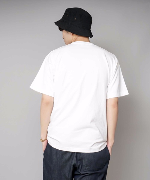 HANES(ヘインズ)の「【HANES/ヘインズ】GWの旅行・レジャーに 厚手で透けない BEEFY-T ポケットTシャツ H5190 ビーフィー Tシャツ 無地 ユニセックス ヘビーウェイト(Tシャツ/カットソー・メンズ・グレー/ネイビー/ブラック/ホワイト/カーキ/ダークグリーン/イエロー/ブルー/スミクロ/レッド系その他/グリーン/チャコールグレー/ライトベージュ/ダークパープル/レッド・LARGE/SMALL/X-LARGE/MEDIUM/X-SMALL)」の20枚目の写真