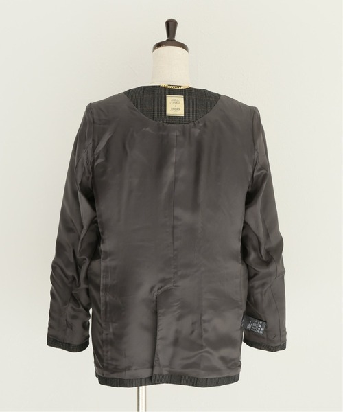 JOURNAL STANDARD L’ESSAGE ノーカラーチェックジャケット journal standard L'essage（ジャーナルスタンダードレサージュ
