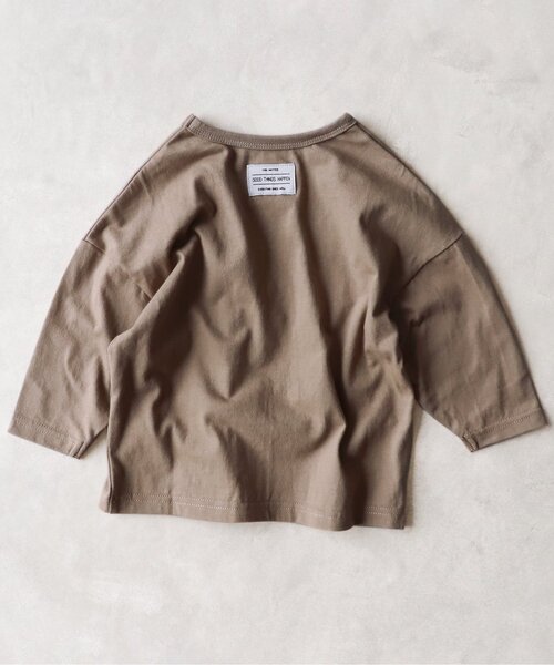 BREEZE by yumi.（ブリーズバイユミ）の「WEB限定 ボックスグラフィックロンT 【BREEZE by yumi.】（Tシャツ/カットソー・キッズ・ベージュ/アイボリー・110/130/80/120/140/90/100）」の7枚目の写真