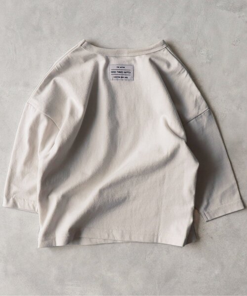 BREEZE by yumi.（ブリーズバイユミ）の「WEB限定 ボックスグラフィックロンT 【BREEZE by yumi.】（Tシャツ/カットソー・キッズ・ベージュ/アイボリー・110/130/80/120/140/90/100）」の8枚目の写真