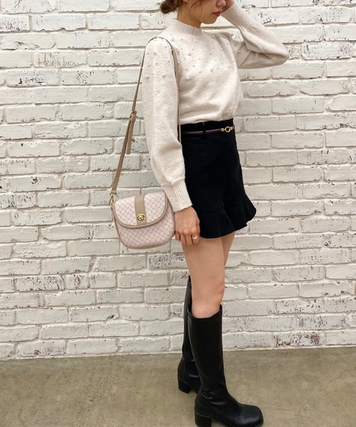 OLIVE des OLIVE（オリーブデオリーブ）の「パール付ニットプルオーバー（ニット/セーター・レディース・ブラック/グレー/アイボリー・FREE）」の18枚目の写真