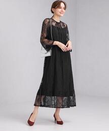 green label relaxing | スソ ティアード レース キャミソール ワンピース(ワンピース)