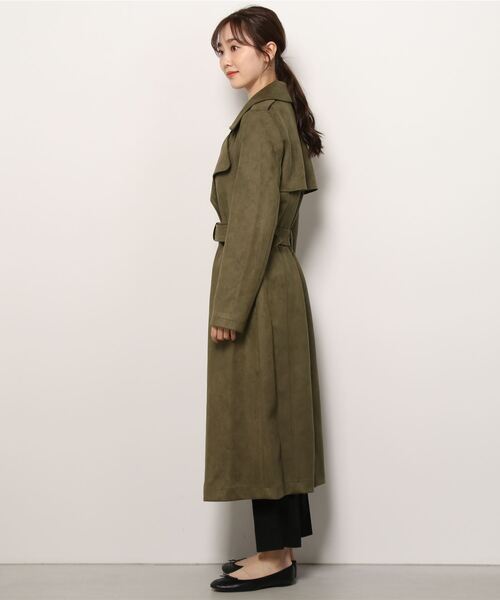 Guess（ゲス）の「Baraa Longline Trench Coat（トレンチコート・レディース・ブラウン/ダークブラウン・MEDIUM/LARGE/X-SMALL/SMALL）」の12枚目の写真