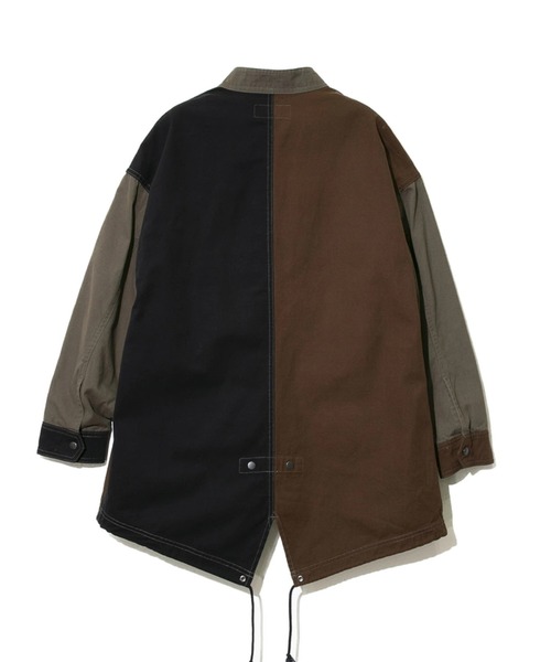 CUBE SUGAR（キューブシュガー）の「CUBE SUGAR/キューブシュガー　ヘビーオックスショートモッズCO（モッズコート・レディース・ブラック/ベージュ・FREE）」の13枚目の写真