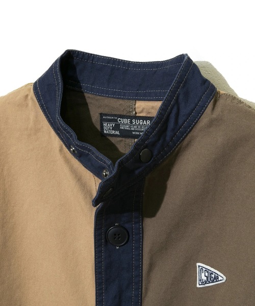 CUBE SUGAR（キューブシュガー）の「CUBE SUGAR/キューブシュガー　ヘビーオックスショートモッズCO（モッズコート・レディース・ブラック/ベージュ・FREE）」の6枚目の写真