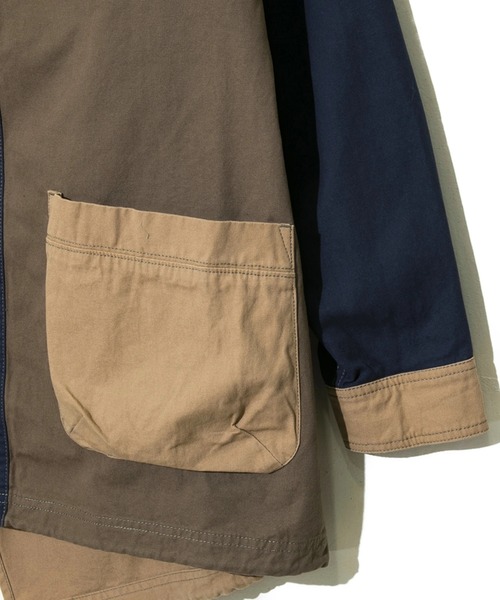 CUBE SUGAR（キューブシュガー）の「CUBE SUGAR/キューブシュガー　ヘビーオックスショートモッズCO（モッズコート・レディース・ブラック/ベージュ・FREE）」の8枚目の写真