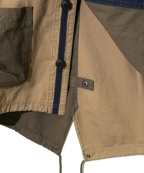 CUBE SUGAR（キューブシュガー）の「CUBE SUGAR/キューブシュガー　ヘビーオックスショートモッズCO（モッズコート・レディース・ブラック/ベージュ・FREE）」の9枚目の写真