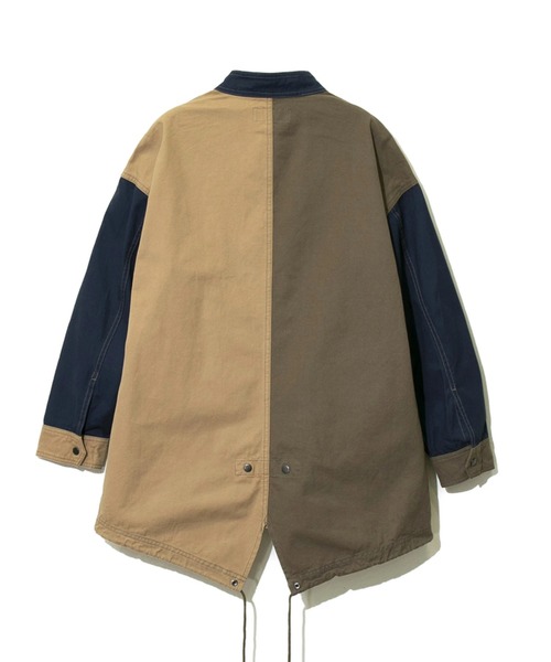 CUBE SUGAR（キューブシュガー）の「CUBE SUGAR/キューブシュガー　ヘビーオックスショートモッズCO（モッズコート・レディース・ブラック/ベージュ・FREE）」の10枚目の写真