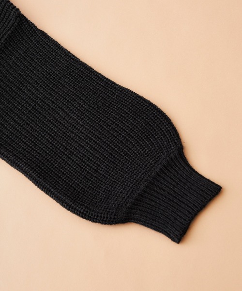 SHISKY（シスキー）の「SHISKY / シスキー 7G畦編み オーバーサイズ ハイネックチュニック/ボトルネックワンピ　キッズ（ニット/セーター・キッズ・モカ/ブラウン/ベージュ/チャコール/ベージュ系その他/ブラウン系その他/グレー系その他/ブラック・110/150/140/130/120/160）」の10枚目の写真