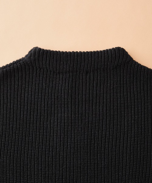 SHISKY（シスキー）の「SHISKY / シスキー 7G畦編み オーバーサイズ ハイネックチュニック/ボトルネックワンピ　キッズ（ニット/セーター・キッズ・モカ/ブラウン/ベージュ/チャコール/ベージュ系その他/ブラウン系その他/グレー系その他/ブラック・110/150/140/130/120/160）」の12枚目の写真