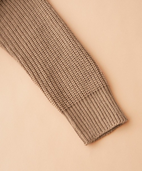 SHISKY（シスキー）の「SHISKY / シスキー 7G畦編み オーバーサイズ ハイネックチュニック/ボトルネックワンピ　キッズ（ニット/セーター・キッズ・モカ/ブラウン/ベージュ/チャコール/ベージュ系その他/ブラウン系その他/グレー系その他/ブラック・110/150/140/130/120/160）」の14枚目の写真