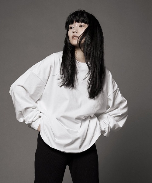 KLON(クローン)の「KLON graphic LONG T -huge tree- (01)(Tシャツ/カットソー・レディース・ホワイト/ブラック・M/L)」の13枚目の写真