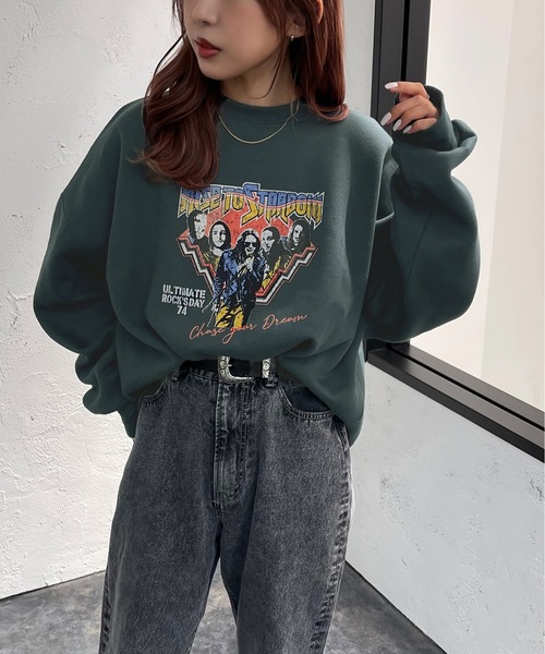 apres jour mignon（アプレジュールミニョン）の「アソートヴィンテージスウェット２【ZOZOTOWN限定アイテム】（スウェット・レディース・ライトベージュ/ブラック系その他/ダークブルー/ナチュラル/ブラック系その他2/クリーム/その他/チャコールグレー/ブラック/ダークグリーン・X-LARGE/フリー）」の8枚目の写真