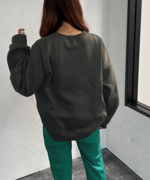 apres jour mignon（アプレジュールミニョン）の「アソートヴィンテージスウェット２【ZOZOTOWN限定アイテム】（スウェット・レディース・ライトベージュ/ブラック系その他/ダークブルー/ナチュラル/ブラック系その他2/クリーム/その他/チャコールグレー/ブラック/ダークグリーン・X-LARGE/フリー）」の18枚目の写真