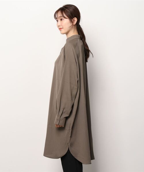 SILVER BULLET（シルバーバレット）の「『CavariA/キャバリア』バンドカラーロングシャツ（シャツ/ブラウス・メンズ・ブラック/モカ/ブルー/グレー系その他・M/L）」の5枚目の写真