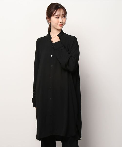 SILVER BULLET（シルバーバレット）の「『CavariA/キャバリア』バンドカラーロングシャツ（シャツ/ブラウス・メンズ・ブラック/モカ/ブルー/グレー系その他・M/L）」の13枚目の写真