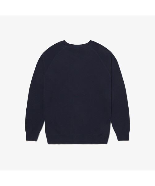 LACOSTE L!VE（ラコステライブ）の「LACOSTE L!VE コットンブレンドセーター（ニット/セーター・メンズ・グレー/ネイビー・S/M/L/XS）」の7枚目の写真
