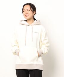 【CONVERSE/コンバース】フード裏ボア裏起毛配色ワンポイントロゴ刺繍プルパーカー