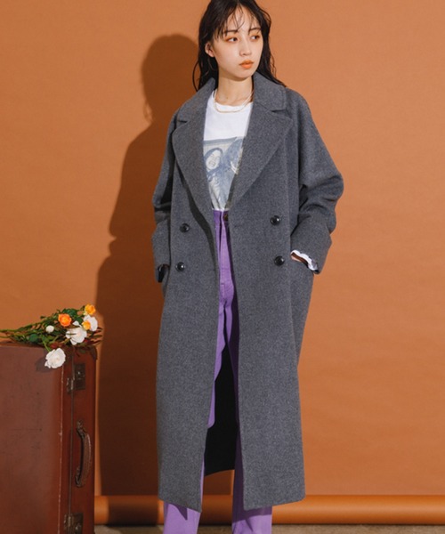 715 美品✨クロス&クロス ウールリバーシブルチェスターコート ダブルフェイス IENA（イエナ）の「《予約》ダブルフェイス リバーシブルチェスター