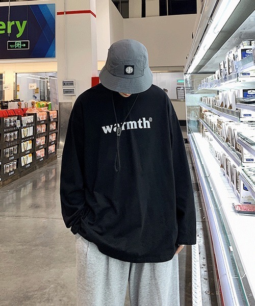 NOWLE（ノウル）の「【NOWLE】ストリート カラー ロゴ ロンT（Tシャツ/カットソー・メンズ・ホワイト/ブラック/グレー/ライム/オレンジ/ブルー・MEDIUM/LARGE/X-LARGE/XX-LARGE）」の9枚目の写真