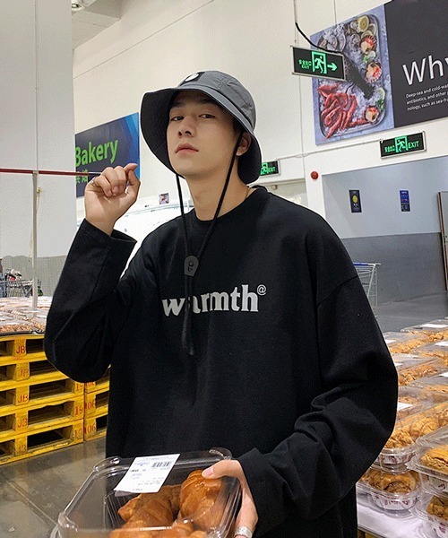 NOWLE（ノウル）の「【NOWLE】ストリート カラー ロゴ ロンT（Tシャツ/カットソー・メンズ・ホワイト/ブラック/グレー/ライム/オレンジ/ブルー・MEDIUM/LARGE/X-LARGE/XX-LARGE）」の14枚目の写真