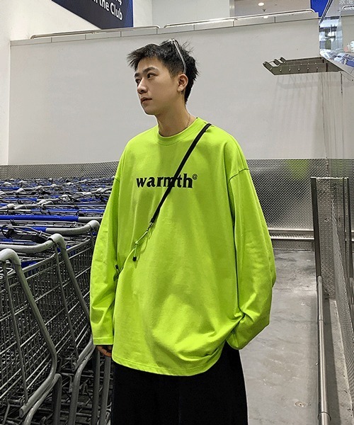 NOWLE（ノウル）の「【NOWLE】ストリート カラー ロゴ ロンT（Tシャツ/カットソー・メンズ・ホワイト/ブラック/グレー/ライム/オレンジ/ブルー・MEDIUM/LARGE/X-LARGE/XX-LARGE）」の22枚目の写真