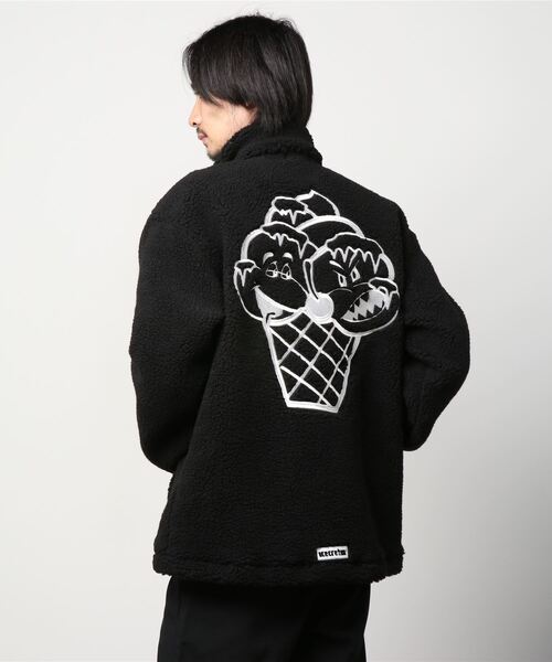 ICECREAM(アイスクリーム)の「BOA COACH JACKET with BADGE(ブルゾン・メンズ・ブラック・LARGE/MEDIUM/X-LARGE)」の4枚目の写真