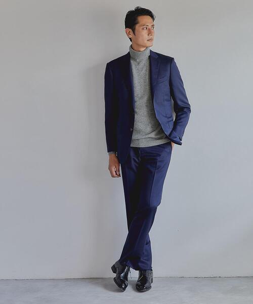 green label relaxing(グリーンレーベルリラクシング)の「カシミヤ 天竺 タートルネック ニット(ニット/セーター・メンズ・グレー/ブラック/コバルトブルー・S/M/XL/L)」の5枚目の写真
