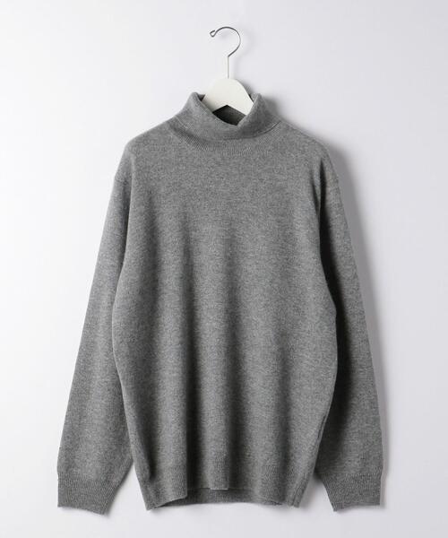 green label relaxing(グリーンレーベルリラクシング)の「カシミヤ 天竺 タートルネック ニット(ニット/セーター・メンズ・グレー/ブラック/コバルトブルー・S/M/XL/L)」の13枚目の写真